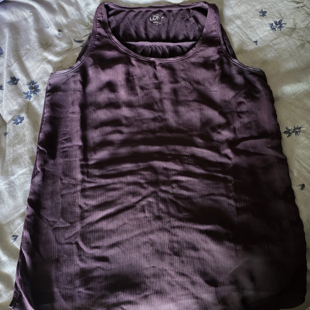 LOFT Purple Tank Top
